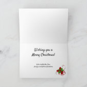 赤と緑の国クリスマスあなたのテキスト幸せ シーズンカード (内部)