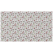 赤と緑の国女性のカーボーイクリスマス〔雄ジカの〕枝角 テーブルクロス (正面(横))