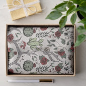 赤と緑の国女性のカーボーイクリスマス〔雄ジカの〕枝角 薄葉紙 (ギフト)