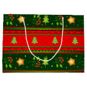 赤と緑の大抱き枕 ラージペーパーバッグ (裏面)