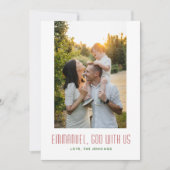 赤と緑の宗教的な写真を持つ神 シーズンカード (正面)