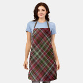 赤と緑の小さな赤い果実 エプロン (着用した状態)