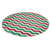 赤と緑の山形のカッティングボード カッティングボード (角)