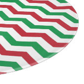 赤と緑の山形のカッティングボード カッティングボード (角)