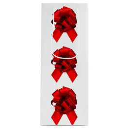 赤と緑の弓ワイン抱き枕 ワインギフトバッグ