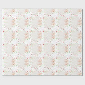 赤と緑の微妙なドット ラッピングペーパー (フラット)