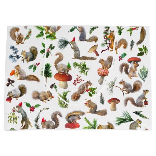 赤と緑の抱き枕 ラージペーパーバッグ (正面)