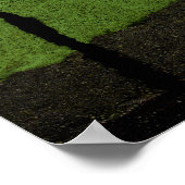 赤と緑の抽象芸術カッコいい写ユニーク真 ポスター (角)