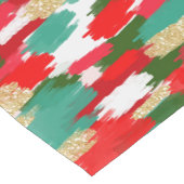 赤と緑の抽象芸術 ショートテーブルランナー (コーナー)