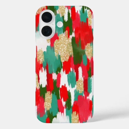 赤と緑の抽象芸術 Case-Mate iPhoneケース (裏面)