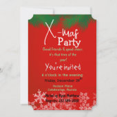 赤と緑の招待状 招待状 (正面)