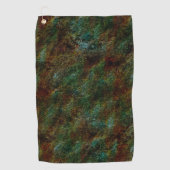 赤と緑の斑点のある壁のスタイル ゴルフタオル (正面)