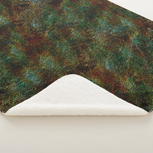 赤と緑の斑点のある壁のスタイル シェルパブランケット (3/4)