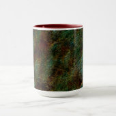 赤と緑の斑点のある壁のスタイル マグカップ (中央)
