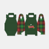 赤と緑の格子模様の保護箱 フェイバーボックス (折り畳みなし)