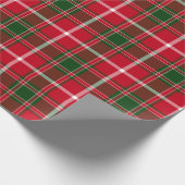 赤と緑の格子模様クリスマスギフトラッピング紙 ラッピングペーパー (角)