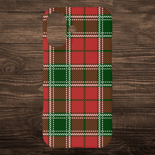 赤と緑の格子模様 Case-Mate iPhoneケース