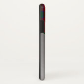 赤と緑の格子縞とアルミルック Case-Mate iPhoneケース (裏面/右)