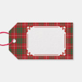 赤と緑の格子縞 ギフトタグ (裏面横)