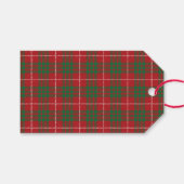 赤と緑の格子縞 ギフトタグ (正面(横))