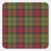 赤と緑の格子縞 スクエアシール (正面)