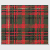 赤と緑の格子縞 ラッピングペーパー (フラット)