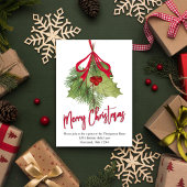 赤と緑の楽しいクリスマスパーティー テンプレート