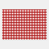 赤と緑の正方形 ラッピングペーパーシート (正面2)