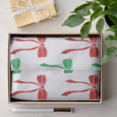 赤と緑の水の色の弓パターン 薄葉紙 (ギフト)