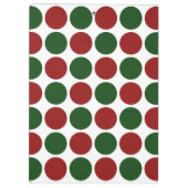 赤と緑の水玉模様オン白 クリップボード (裏面)