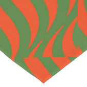 赤と緑の波 ショートテーブルランナー (コーナー)