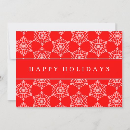 赤と緑の祝季節 招待状 (裏面)