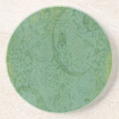 赤と緑の絵を描ヴィンテージ壁紙抽象芸術 コースター (正面)