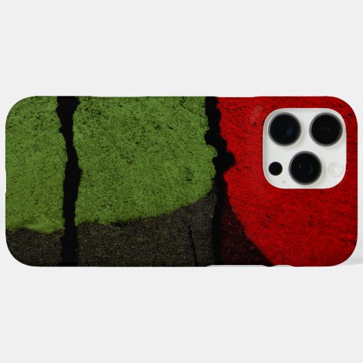 赤と緑の絵を描道 Case-Mate iPhoneケース (裏面 (横))