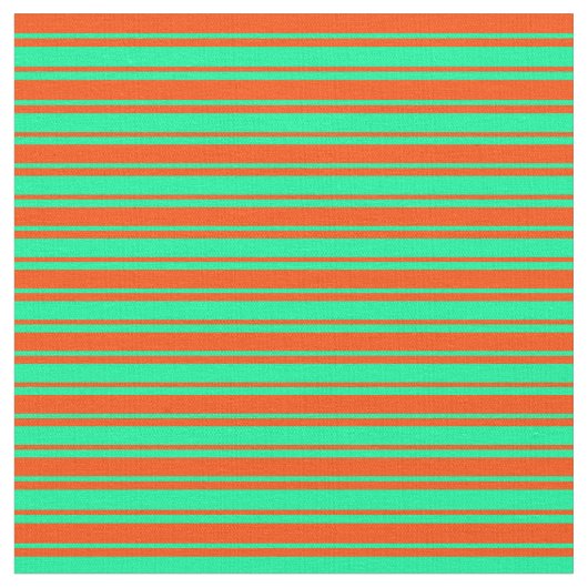 赤と緑の線/線のストライプパターン ファブリック (クローズアップ)