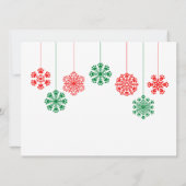 赤と緑の肉球の雪の結晶 (裏面)