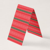 赤と緑の背ストライプの景 名刺 (正面)