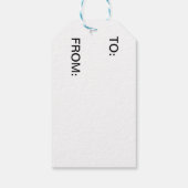 赤と緑の色融合ギフトラベル ギフトタグ (裏面)