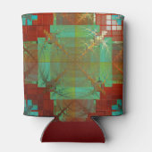 赤と緑の色融合クーラーボックス 缶クーラー (裏面)