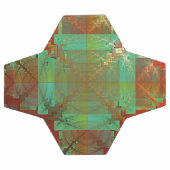 赤と緑の色融合サッカーボール サッカーボール (フラット)