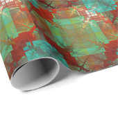 赤と緑の色融合ラッピング紙 転が ラッピングペーパー (ロールコーナー)