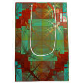 赤と緑の色融合抱き枕 ミディアムペーパーバッグ (裏面)