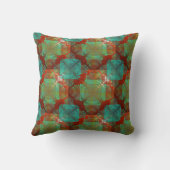 赤と緑の色融合装飾用クッション クッション (裏面)