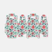 赤と緑の花柄 フェイバーボックス (折り畳みなし)