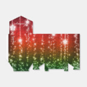 赤と緑の落下スターズホリデーテントビーフボックス フェイバーボックス (折り畳みなし)