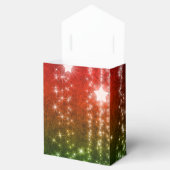 赤と緑の落下スターズホリデーテントビーフボックス フェイバーボックス (オープン)