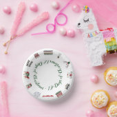 赤と緑の輪の中のクリスマスの12日 ペーパーボウル (パーティー)