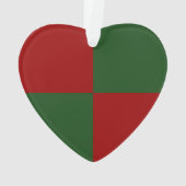 赤と緑の長方形 オーナメント (裏面)