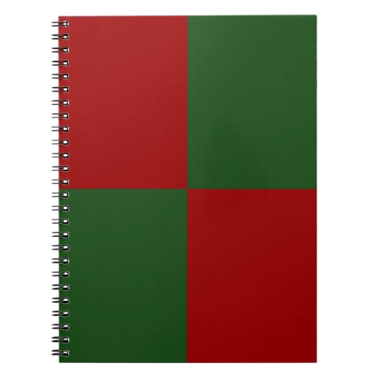 赤と緑の長方形 ノートブック (正面)