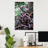 赤と緑の雑草 ポスター (ホームオフィス)